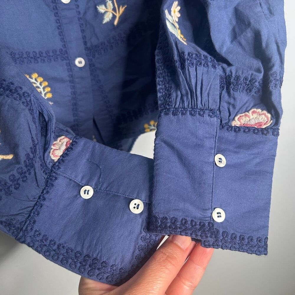 Sezane Garancine Off Shoulder Embroidered Shirt - Picture 11 of 12